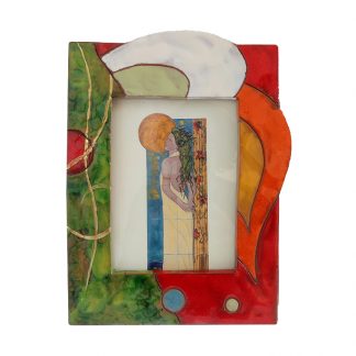 Red abstract photo holder