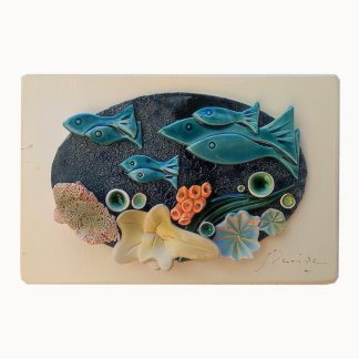 Coral background painting